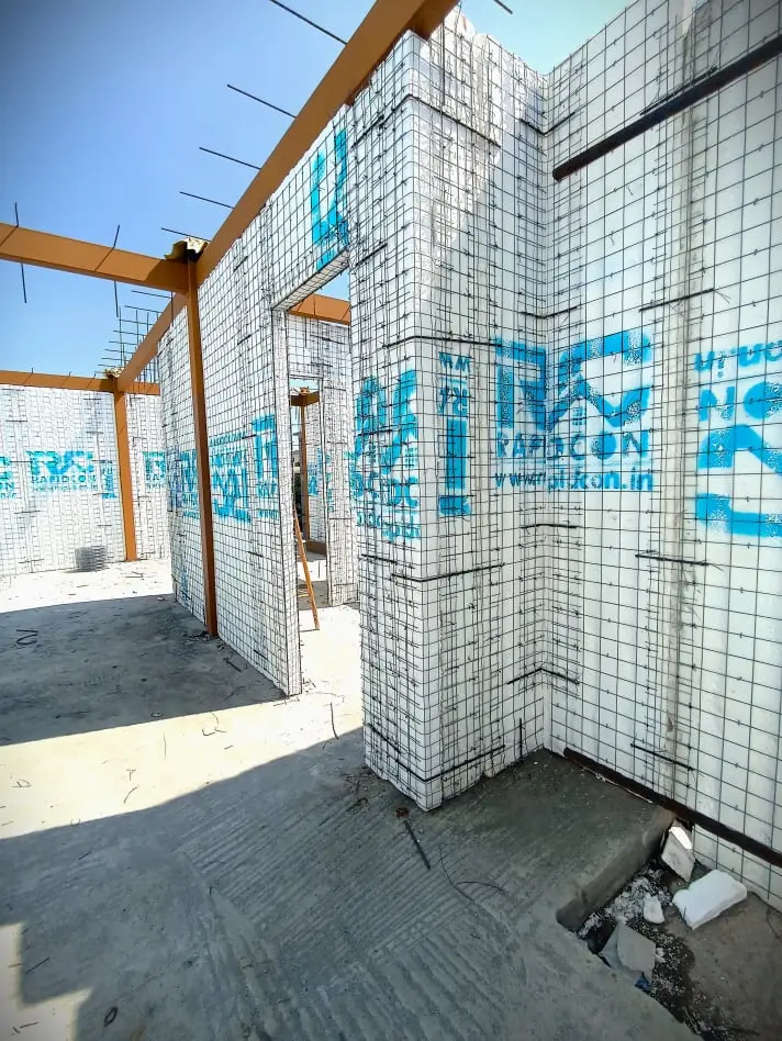 Low-cost modern house construction in India